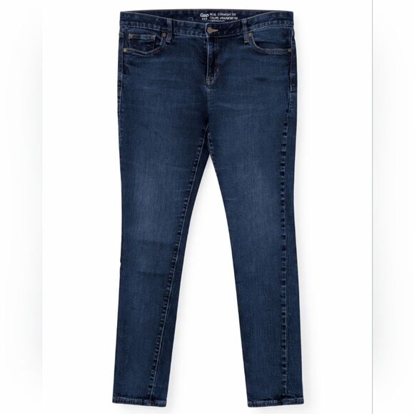 GAP Denim - Gap Real Straight Dark Wash Denim Jeans Women’s 16 / 33R Clean Girl